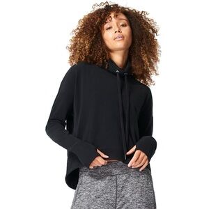 Sweaty Betty Harmonise Luxe Funnel Neck Sweatshirt Black